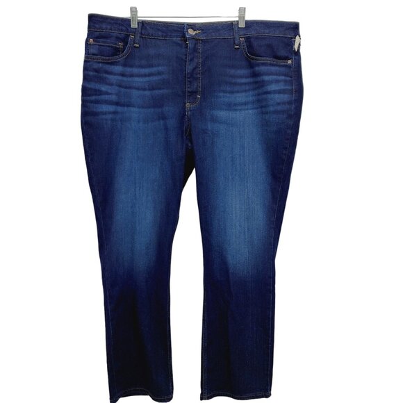 Lee Womens jeans Regular Fit Straight Leg Mid Rise stretch  24 M plus size - Picture 1 of 13